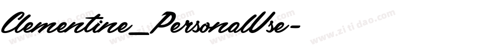 Clementine_PersonalUse字体转换