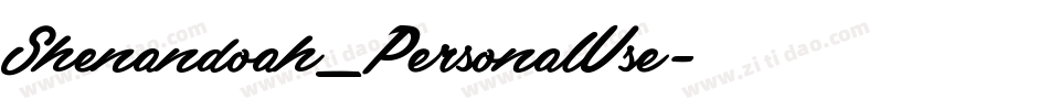 Shenandoah_PersonalUse字体转换