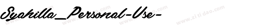 Syahilla_Personal-Use字体转换
