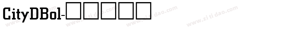 CityDBol字体转换
