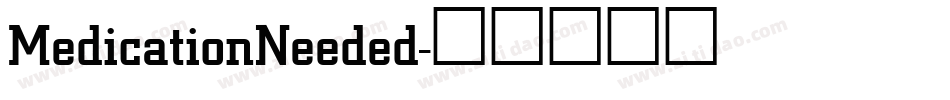 MedicationNeeded字体转换