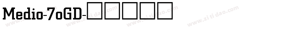 Medio-7oGD字体转换