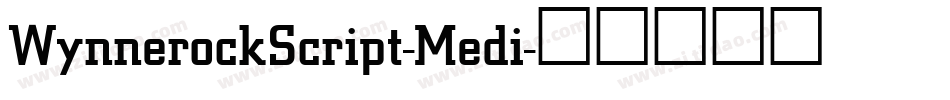 WynnerockScript-Medi字体转换