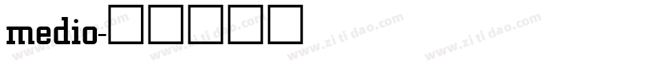 medio字体转换