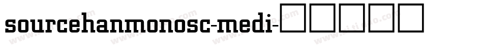 sourcehanmonosc-medi字体转换