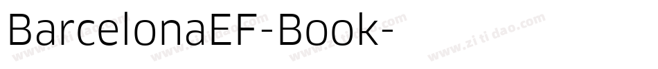 BarcelonaEF-Book字体转换