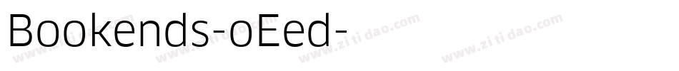 Bookends-oEed字体转换