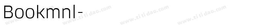 Bookmnl字体转换