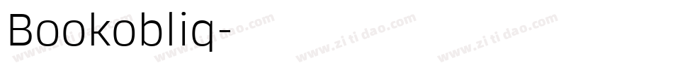 Bookobliq字体转换 Bookobliq字体转换