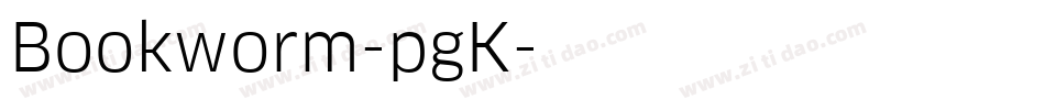 Bookworm-pgK字体转换