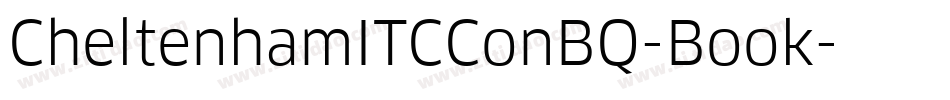 CheltenhamITCConBQ-Book字体转换