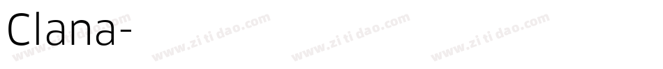 Clana字体转换