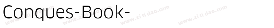 Conques-Book字体转换