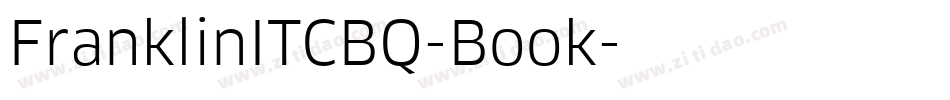 FranklinITCBQ-Book字体转换