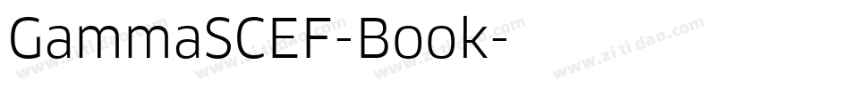 GammaSCEF-Book字体转换