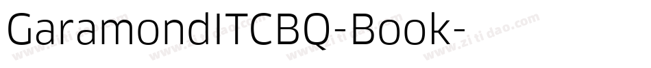 GaramondITCBQ-Book字体转换