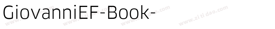 GiovanniEF-Book字体转换