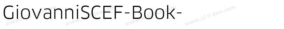 GiovanniSCEF-Book字体转换