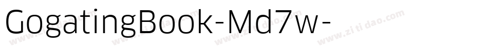 GogatingBook-Md7w字体转换
