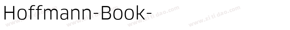 Hoffmann-Book字体转换