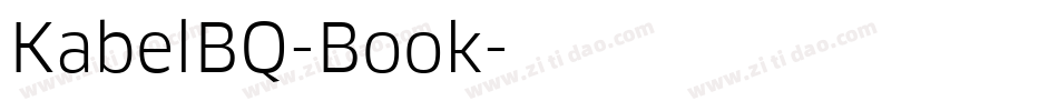 KabelBQ-Book字体转换
