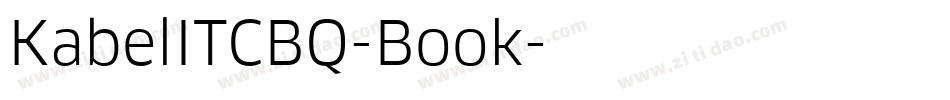 KabelITCBQ-Book字体转换