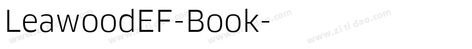 LeawoodEF-Book字体转换