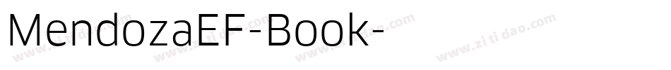MendozaEF-Book字体转换