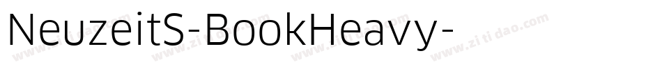NeuzeitS-BookHeavy字体转换
