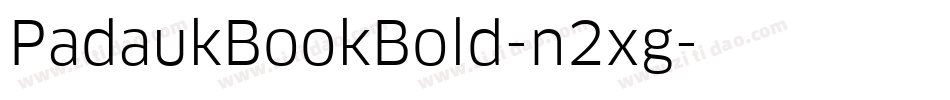 PadaukBookBold-n2xg字体转换