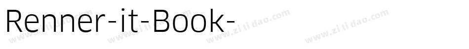 Renner-it-Book字体转换