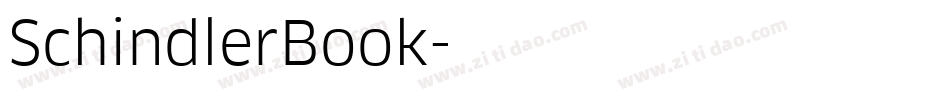 SchindlerBook字体转换