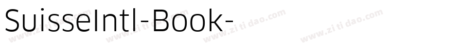 SuisseIntl-Book字体转换