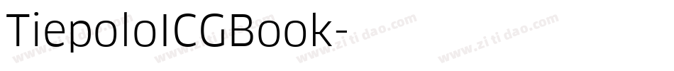 TiepoloICGBook字体转换