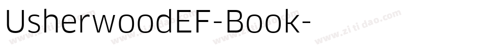 UsherwoodEF-Book字体转换