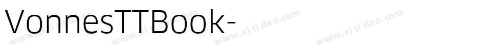 VonnesTTBook字体转换