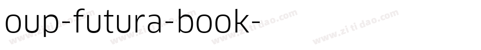 oup-futura-book字体转换