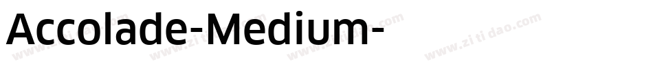 Accolade-Medium字体转换
