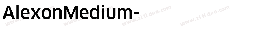 AlexonMedium字体转换
