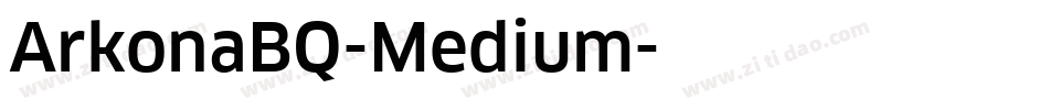 ArkonaBQ-Medium字体转换