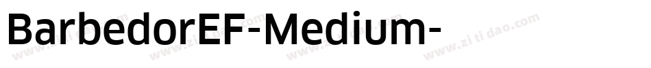BarbedorEF-Medium字体转换