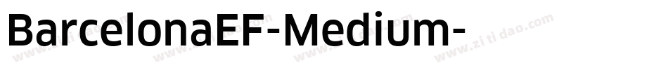 BarcelonaEF-Medium字体转换