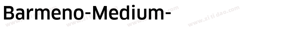 Barmeno-Medium字体转换