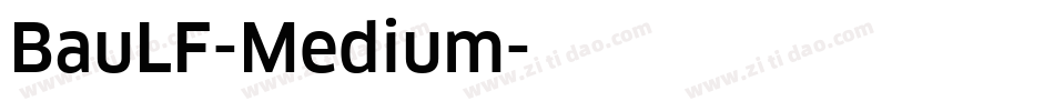 BauLF-Medium字体转换