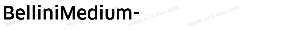BelliniMedium字体转换