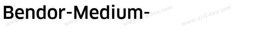 Bendor-Medium字体转换