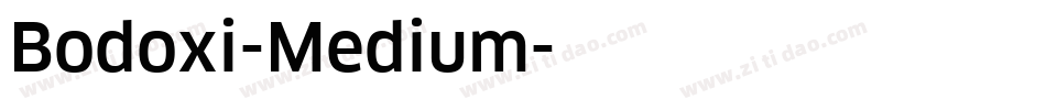 Bodoxi-Medium字体转换
