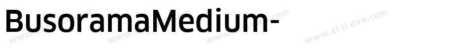 BusoramaMedium字体转换