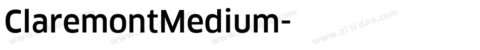 ClaremontMedium字体转换