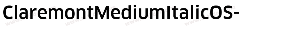ClaremontMediumItalicOS字体转换